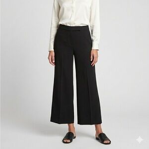 Wide Leg Rachel Roy Black Crepe Culotte Pants Size 6